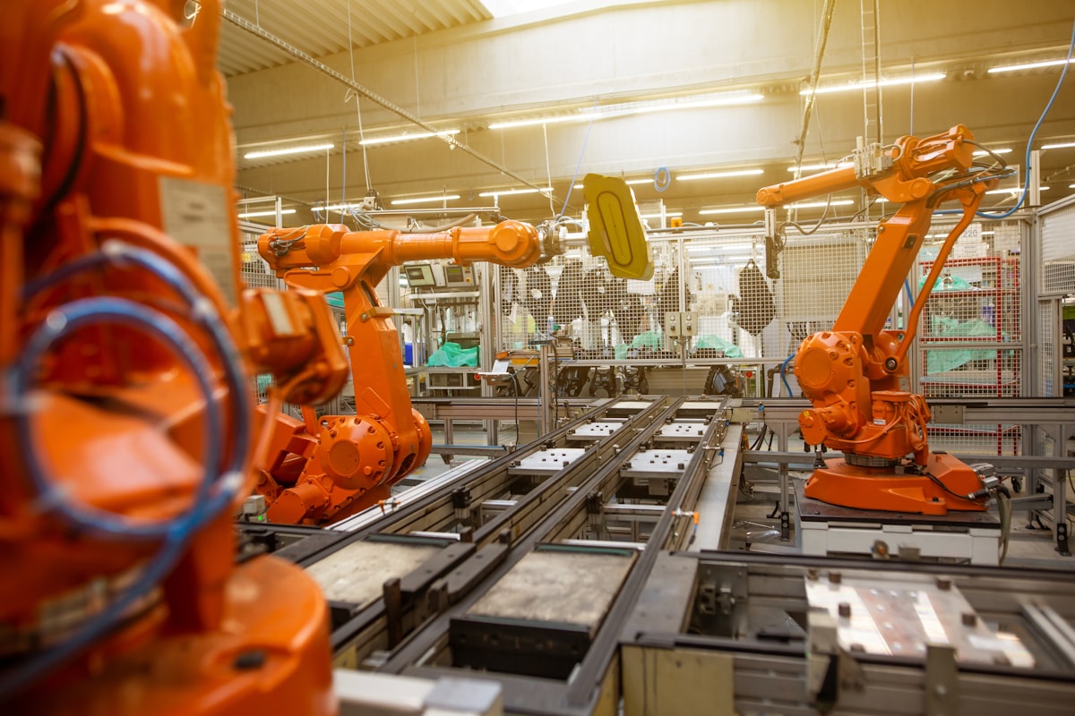 Industrial factory production floor