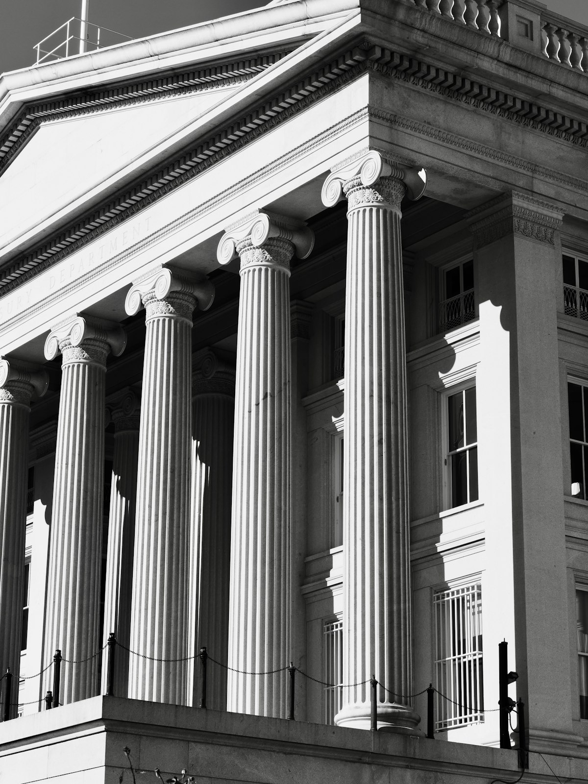 Grand government building with neoclassical columns